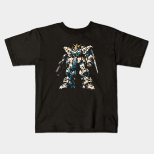 Epic Mecha Showdown T-Shirt: Anime Giant Robot Battle Tee Kids T-Shirt